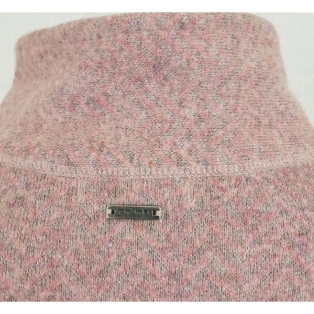 Prana Mattea Sweater Funnel Neck Wool Blend Sweater Pink Cozy Outdoor Hiking XS - Picture 6 of 9
